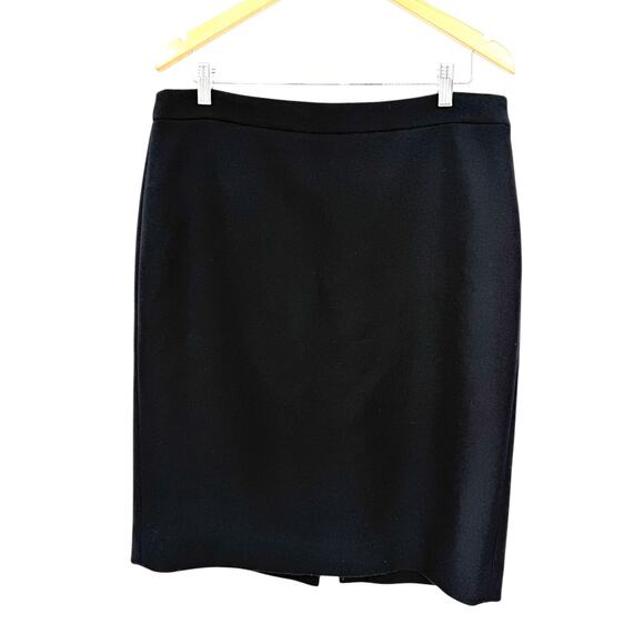 J Crew No. 2 Pencil skirt Wool Luxury Basic Staple Women's Black - Picture 2 of 8